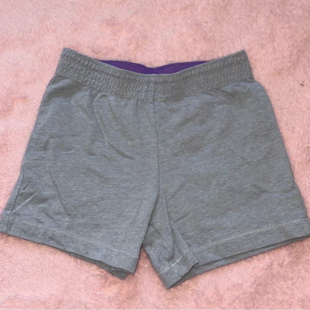 Wonder Nation Girls Size XS 4/5 Gray Activewear Comfy Sports Shorts